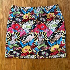 Cartoon pop stretchy skirt pinup unlisted size, possibly plus 16